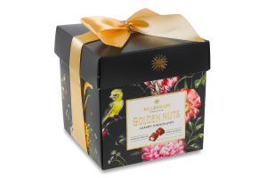 Цукерки шоколадні з начинкою та цілими горіхами Golden Nuts Millennium к/у 150г