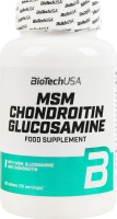Добавка диетическая таблетки MSM Chondroitin Glucosamine BioTechUSA 60шт