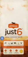 Rachael Ray Nutrish Just 6 Natural Food For Adult Dogs Lamb Meal & Brown Rice Recipe