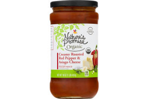 Nature's Promise Organic Italian Sauce Creamy Roasted Red Pepper & Asiago Cheese