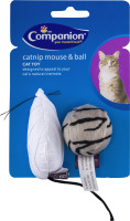 Companion Catnip Mouse & Ball Cat Toy
