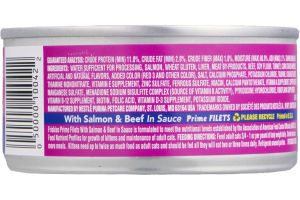 Purina Friskies Prime Filets with Salmon & Beef in Sauce Cat Food