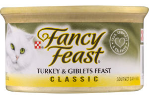 Fancy Feast Turkey & Giblets Feast Classics Gourmet Cat Food