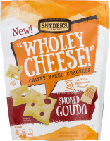 Snyder's of Hanover "Wholey Cheese!" Crispy Baked Crackers Smoked Gouda