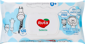Серветки вологі дитячі Selecta Ruta 120шт