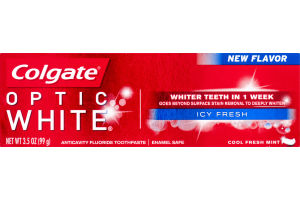 Colgate Optic White Anticavity Fluoride Toothpaste Icy Fresh