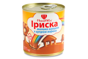 Молоко сгущенное 6% вареное с сахаром Ириска Mama Milla ж/б 370г