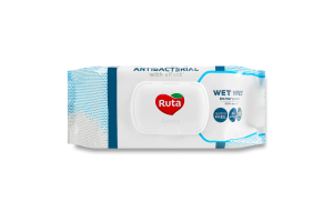 Салфетки влажные с антибактериальным эффектом Selecta Ruta 120шт