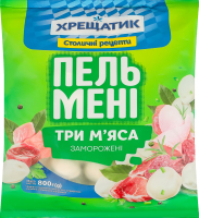 Пельмени замороженные Три мяса Хрещатик м/у 800г