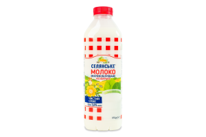 Молоко 3.4-3.8% мікрофільтроване пастеризоване незбиране Селянське п/пл 850г