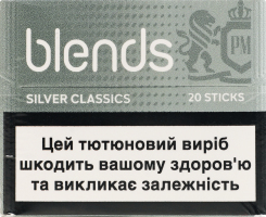 Виріб тютюновмісний для електричного нагрівання з фільтром Blends Classics Silver 20шт