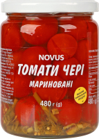 Томати чері мариновані пастеризовані Novus с/б 480г