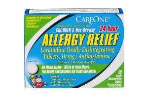 CareOne 24 hour Children's Non-Drowsy Allergy Relief Orally Disintegrating Tablets 10 mg - 10 CT
