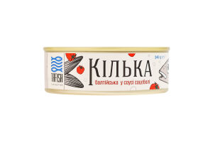 Килька балтийская в соусе сацебели стерилизованная TaFish ж/б 240г