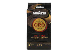 Кофе натуральный жареный молотый 7/10 Qualita Oro Lavazza в/у 250г