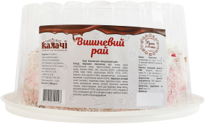 Торт бисквитный Вишневый рай Калачі п/у 500г