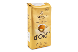 Кава Crema d'Oro в зернах смажена 500г м/у Dallmayr