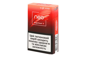 Изделие табакосодержащее для электрического нагревания с фильтром Neo Demi Rouge boost 20шт
