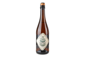 Сидр 700мл 5% полусухой газированный купажный обыкновенный Яблочный Cidre Royal бут