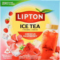 Чай холодний Hibiscus Raspberry 10*3,5г в пірамідках Lipton