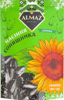 Семечки подсолнечника жареные соленые Almaz д/п 140г