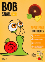 Конфеты фруктовые натуральные Яблоко-груша Roll Bob Snail к/у 10х10г