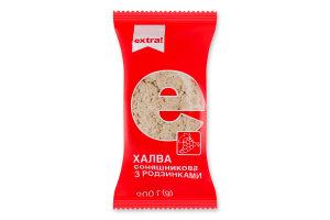 Халва Extra! соняшникова з родзинками
