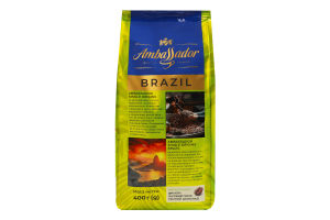 Кофе жареный в зернах Brazil Single origins Ambassador м/у 400г