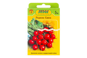 Насіння Редис Сакса дражоване на стрічці 5м 2г Седос