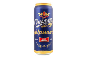 Пиво Фірмове світле 6,5% 0,5л ж/б Опілля