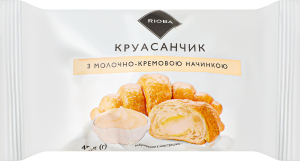 Круасанчик з молочно-кремовою начинкою RIOBA м/у 45г