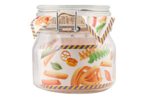 Банка зі скляною кришкою 500мл №8.39-С100-500 Econ round Uniglass 1шт