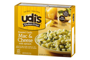 Udi's Gluten Free Roasted Garlic Mac & Cheese with Spinach