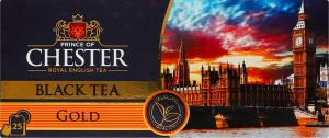 Чай черный цейлонский байховый мелкий Gold Prince of Chester в/с к/у 25х2г