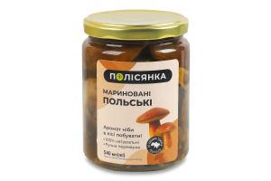 Грибы маринованные Польские Полісянка с/б 360г