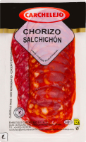 Колбаса в нарезке Сhorizo+Salchichоn Еxtra Carchelejo в/у 90г