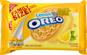 Lemon Oreo Sandwich Cookies Family Size