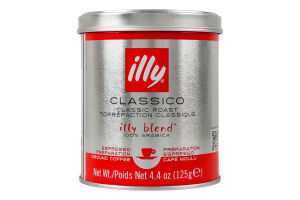 Кофе молотый Espresso Illy ж/б 125г