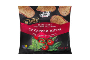 Сухарики ржаные Томаты итальянские травы Добра грінка м/у 80г