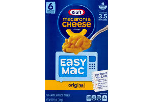 Kraft Macaroni & Cheese Dinner Original - 6 CT