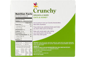 Ahold Crunchy Granola Bars Oats & Honey - 6 CT