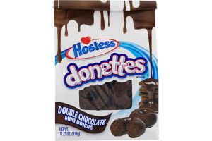 Hostess Donettes Double Chocolate Mini Donuts