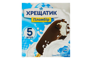 Мороженое 15% пломбир в кондитерской глазури Хрещатик к/у 5х60г