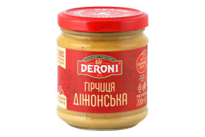 Горчица стерилизованная Дижонская Deroni с/б 200г