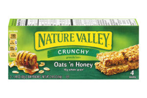 Nature Valley Crunchy Granola Bars Oats 'n Honey - 4 CT