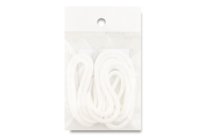 Шнурки д/взуття чорні/білі круглі 70см арт60 Парадокс