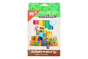 Олівці кольорові Yes! Minecraft 18кол