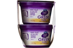 Dannon Light & Fit Greek Nonfat Yogurt Vanilla - 4 CT