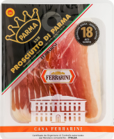 Ветчина нарезка выдержка 18мес DOP Прошутто ди Парма Ferrarini лоток 90г