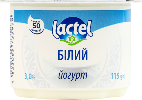 Йогурт 3% Белый Lactel ст 115г